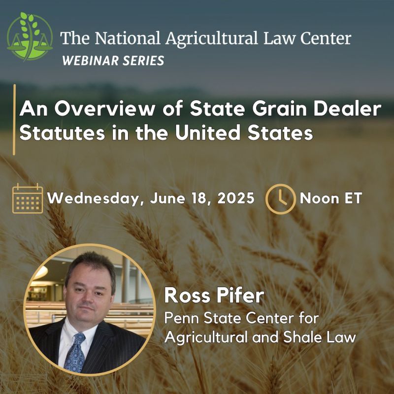 Image for the Tweet beginning: Grain dealer statutes play a